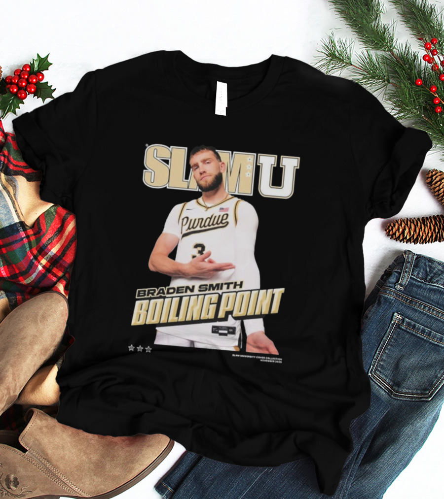 SlamU Braden Smith Boiling Point Purdue Boilermakers T-Shirt