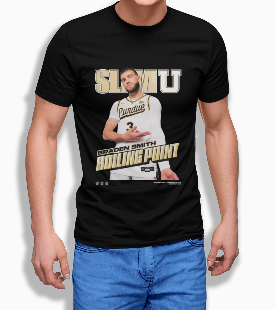 SlamU Braden Smith Boiling Point Purdue Boilermakers T-Shirt