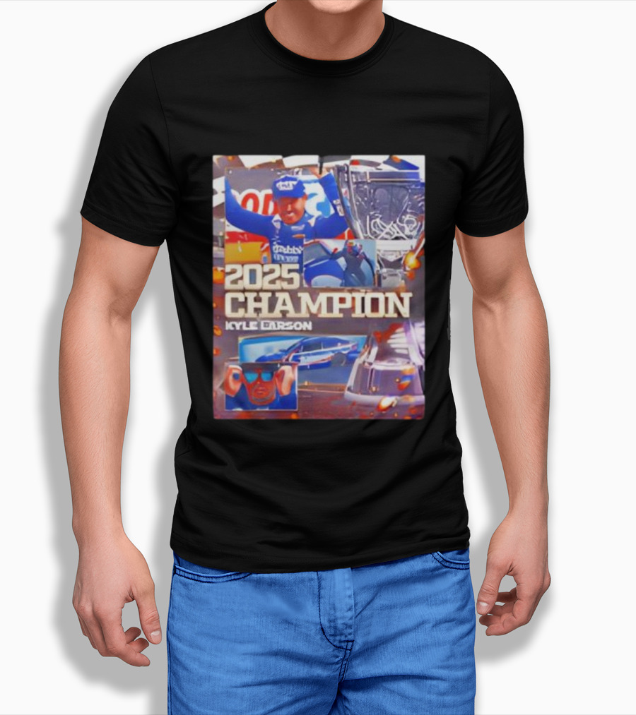 2025 Champion Kyle Larson NASCAR Cup Series Win Racing Victory T-Shirt
