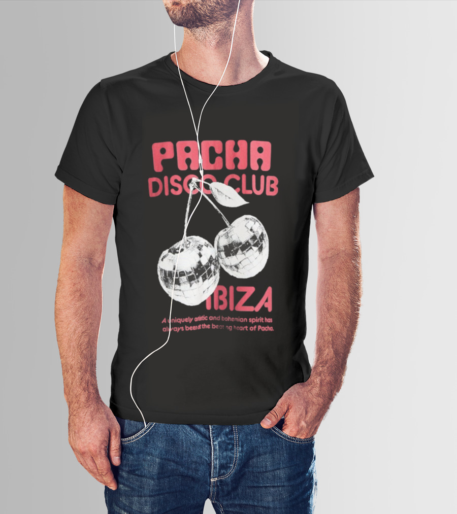 Pacha Disco Club Ibiza Cherry Mirror Balls Unique Vibe T-Shirt