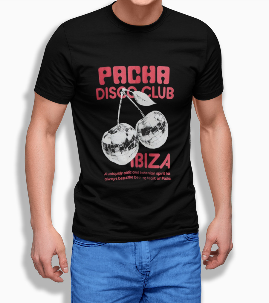 Pacha Disco Club Ibiza Cherry Mirror Balls Unique Vibe T-Shirt