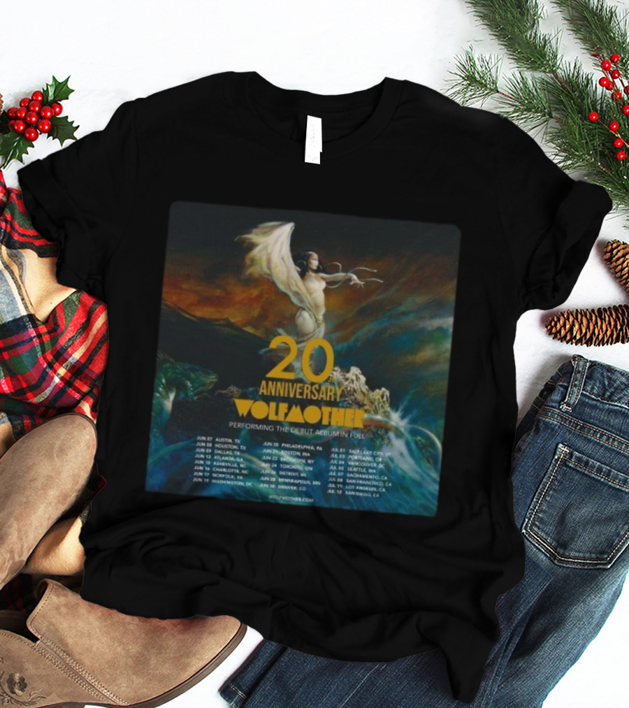 Wolfmother 20th Anniversary Performing Debut Album In Full 2026 USA Tour Dates T-Shirt