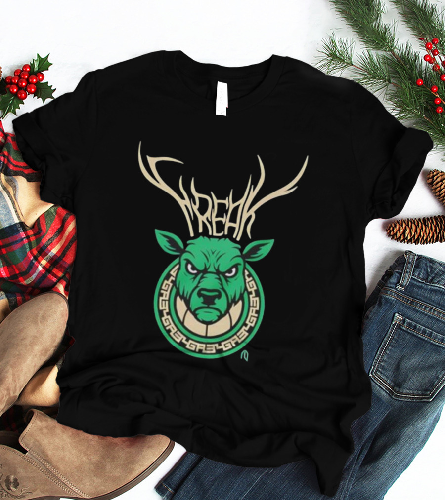 Freak Milwaukee Bucks Giannis Antetokounmpo Deer Player T-Shirt