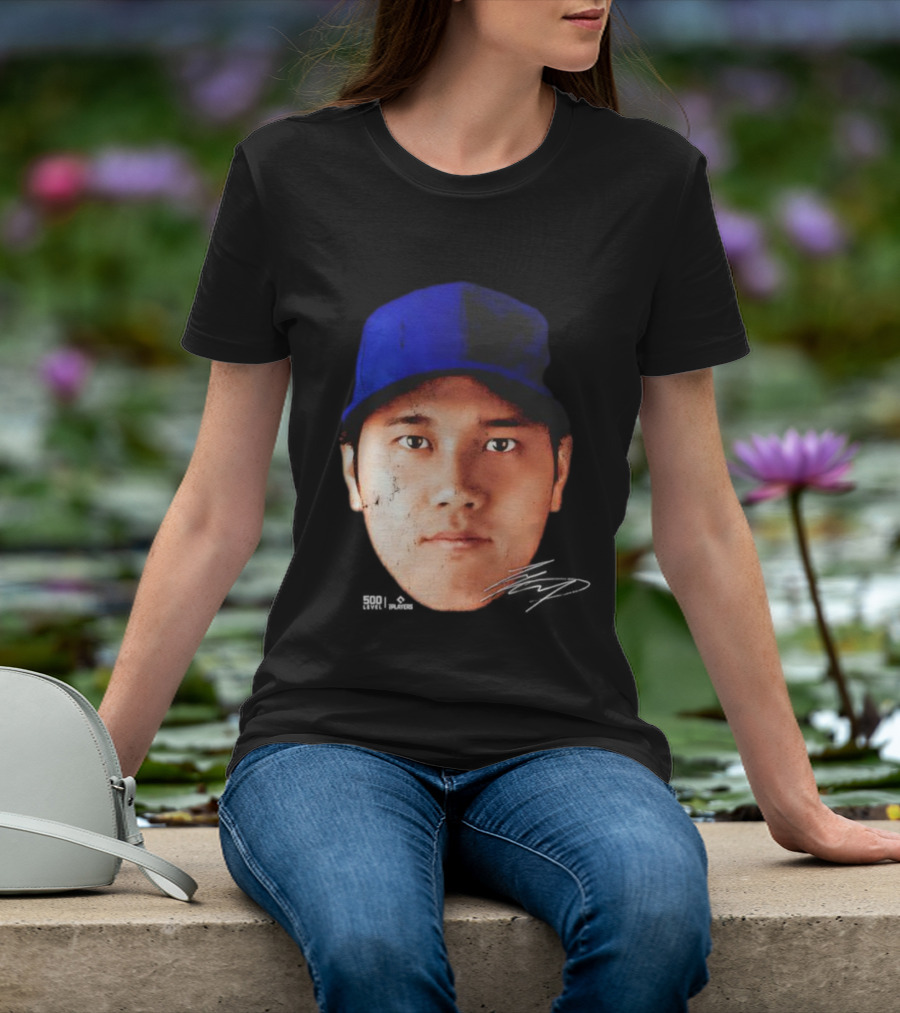 Shohei Ohtani Los Angeles Vintage Head Signature T-Shirt