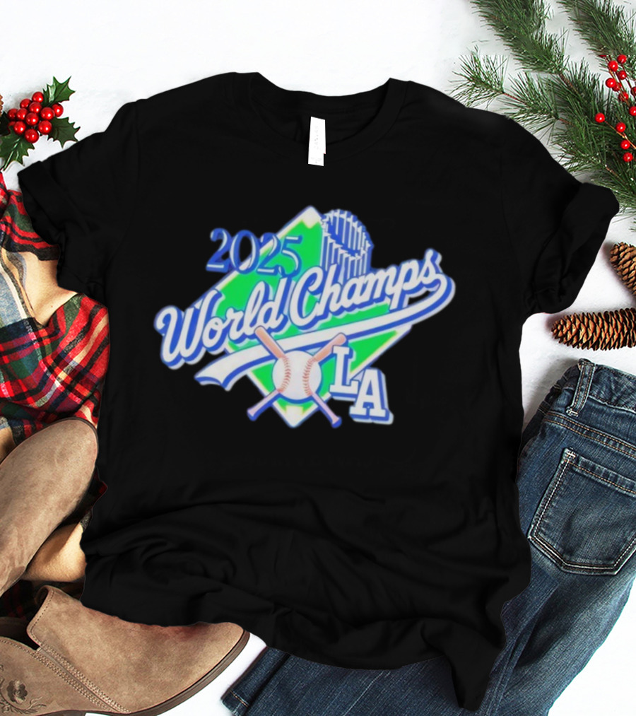 2025 World Champs LA Baseball Celebration T-Shirt