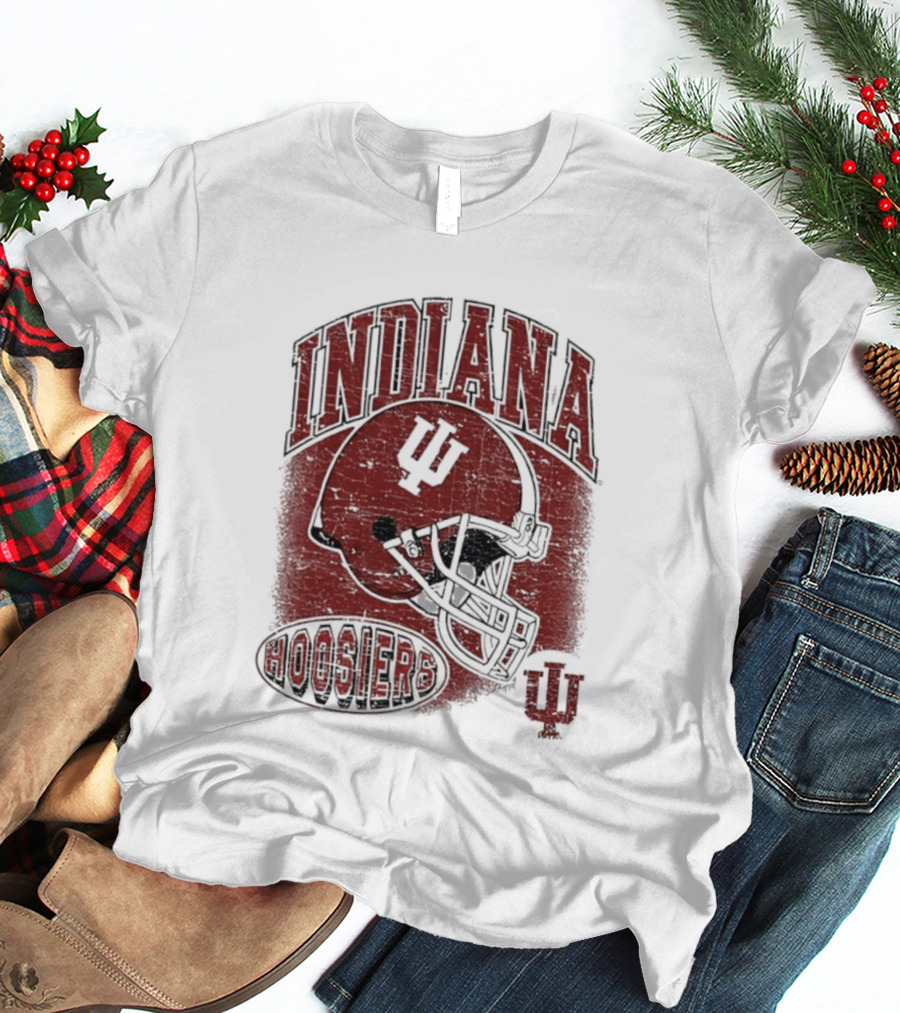 Indiana Hoosiers Vintage Helmet IU Football T-Shirt