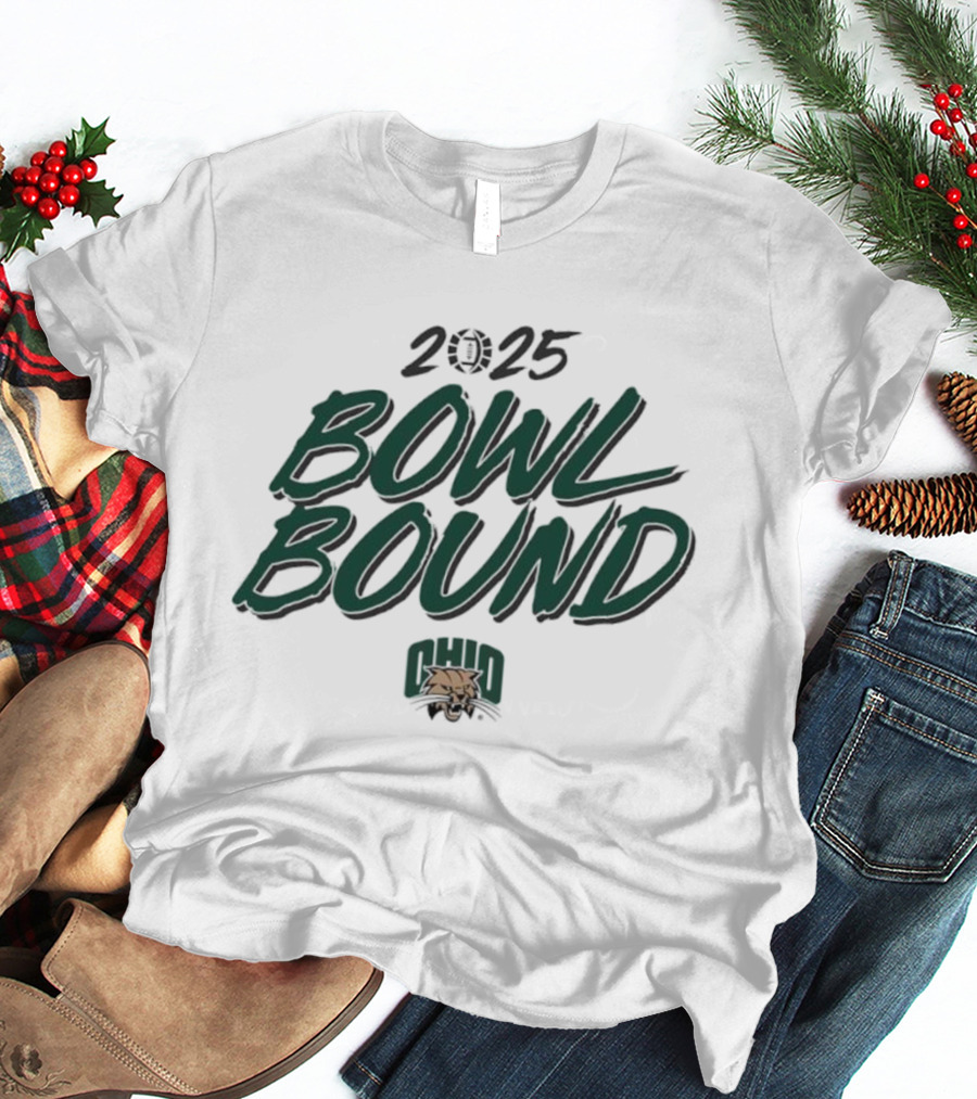 2025 Bowl Bound Ohio Bobcats Football T-Shirt