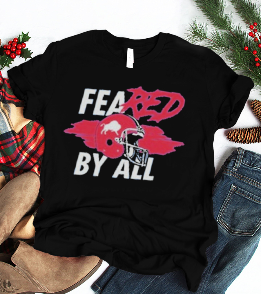 Buffalo Bills Feared By All Red Helmet T-Shirt