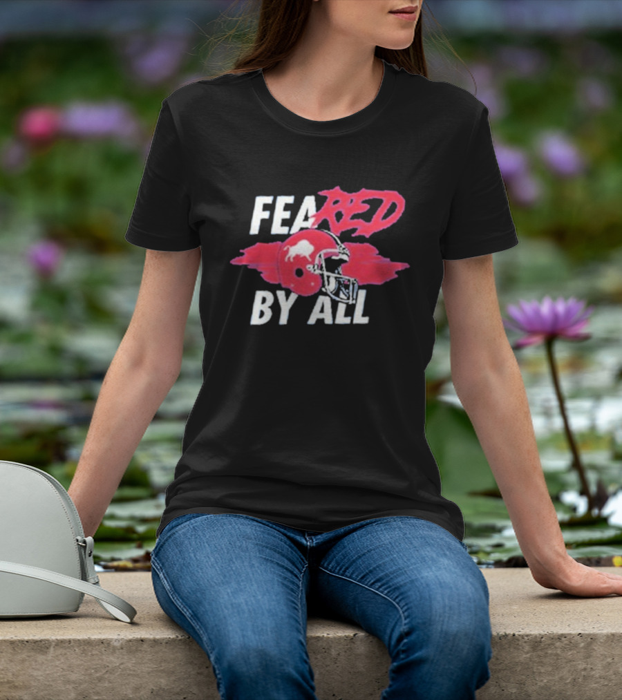 Buffalo Bills Feared By All Red Helmet T-Shirt