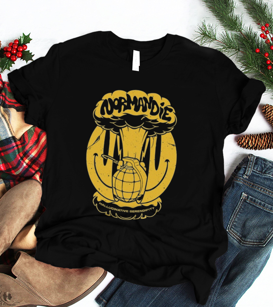 Normandie Hallucinative Serendipity Bomb Retro Style T-Shirt