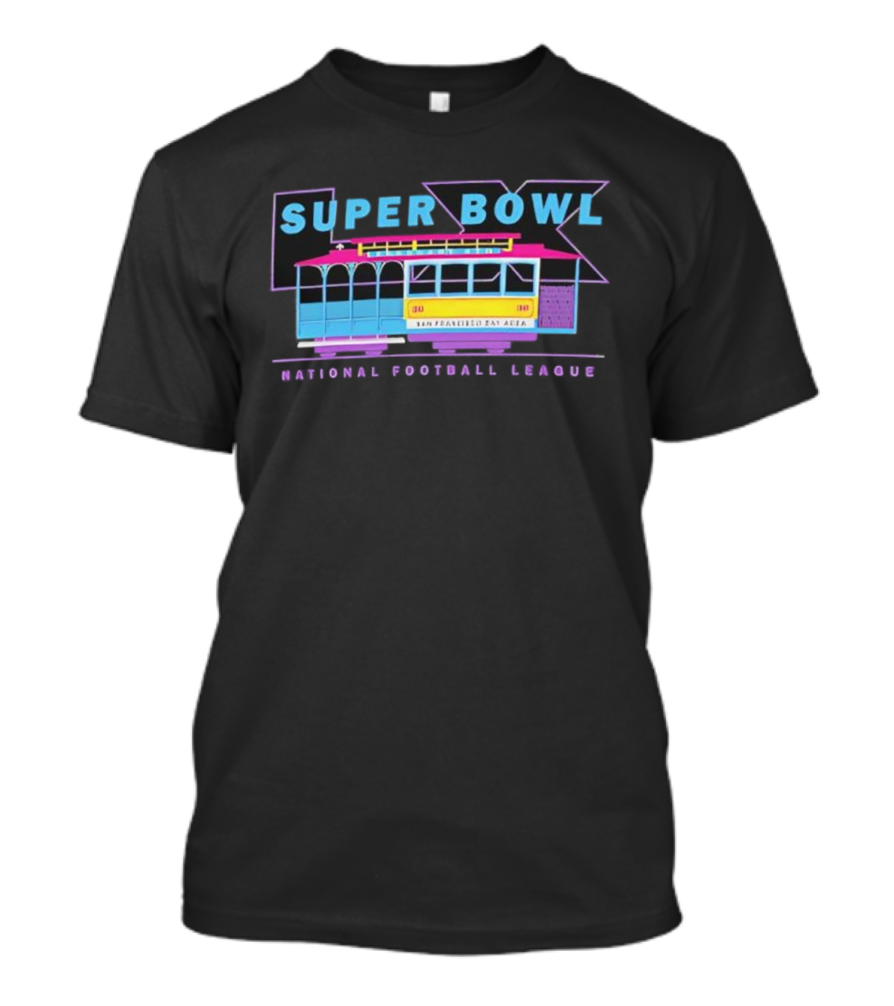 Super Bowl LX National Football League Retro Trolley Theme T-Shirt