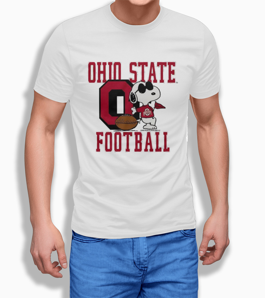 Ohio State Football Snoopy Joe Cool Peanuts Buckeyes Go Buckeyes T-Shirt