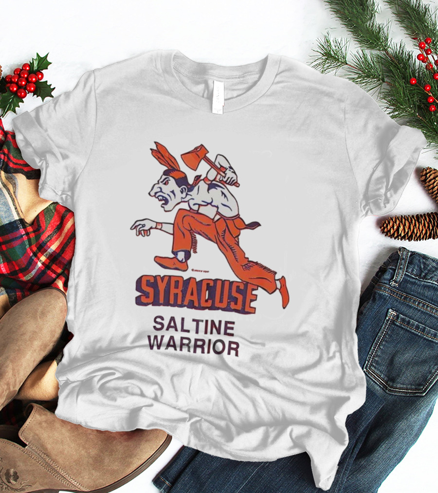 Syracuse Saltine Warrior Vintage Mascot Image T-Shirt