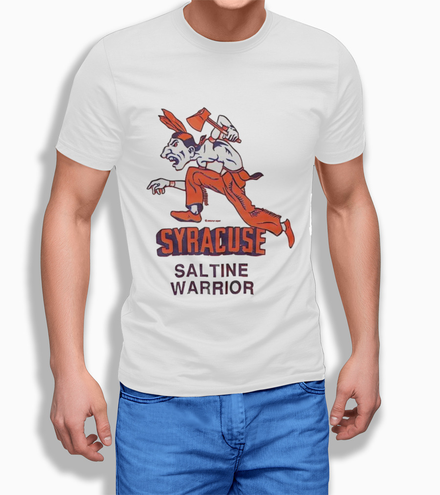 Syracuse Saltine Warrior Vintage Mascot Image T-Shirt