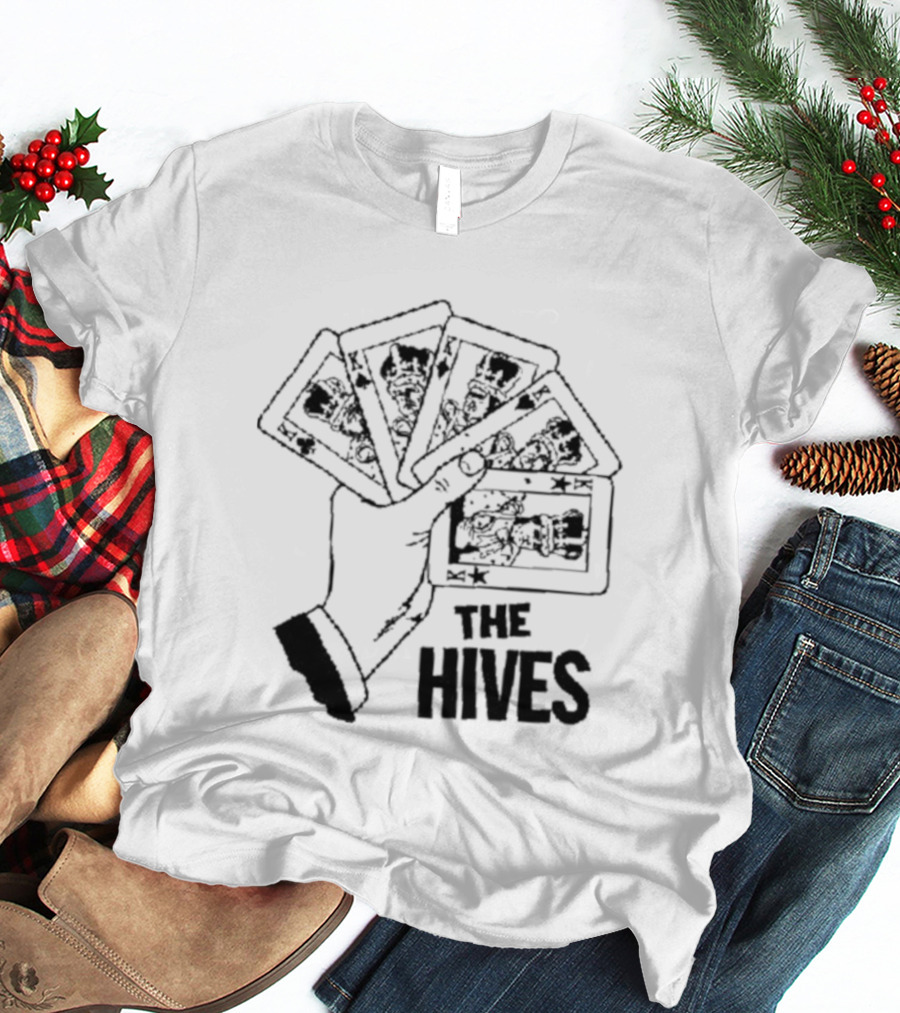The Hives Poker Hand Playing Cards T-Shirt