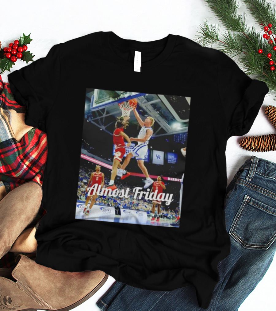 Kentucky Basketball Almost Friday Game Day Action T-Shirt