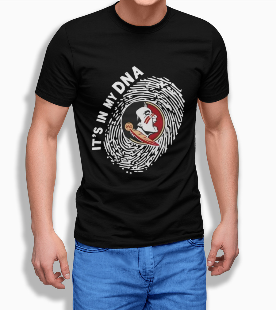 Florida State Seminoles It's In My DNA Fingerprint T-Shirt