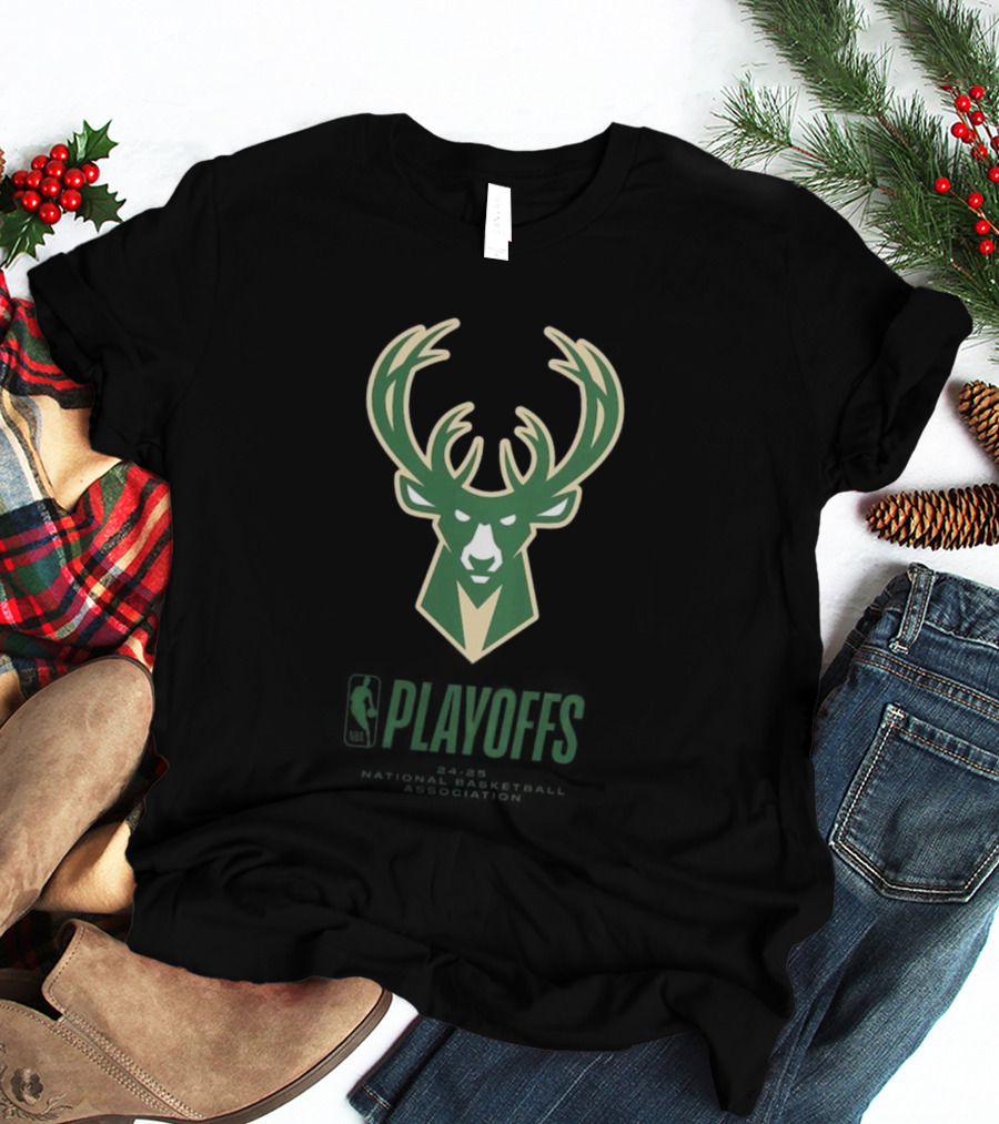 Milwaukee Bucks 2025 NBA Playoffs T-Shirt