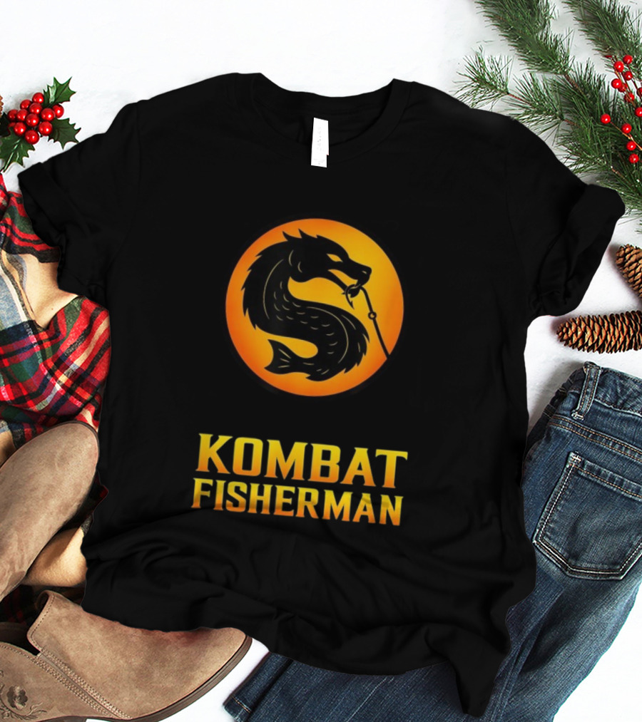 Kombat Fisherman Salmon Fishing Combat Gaming T-Shirt