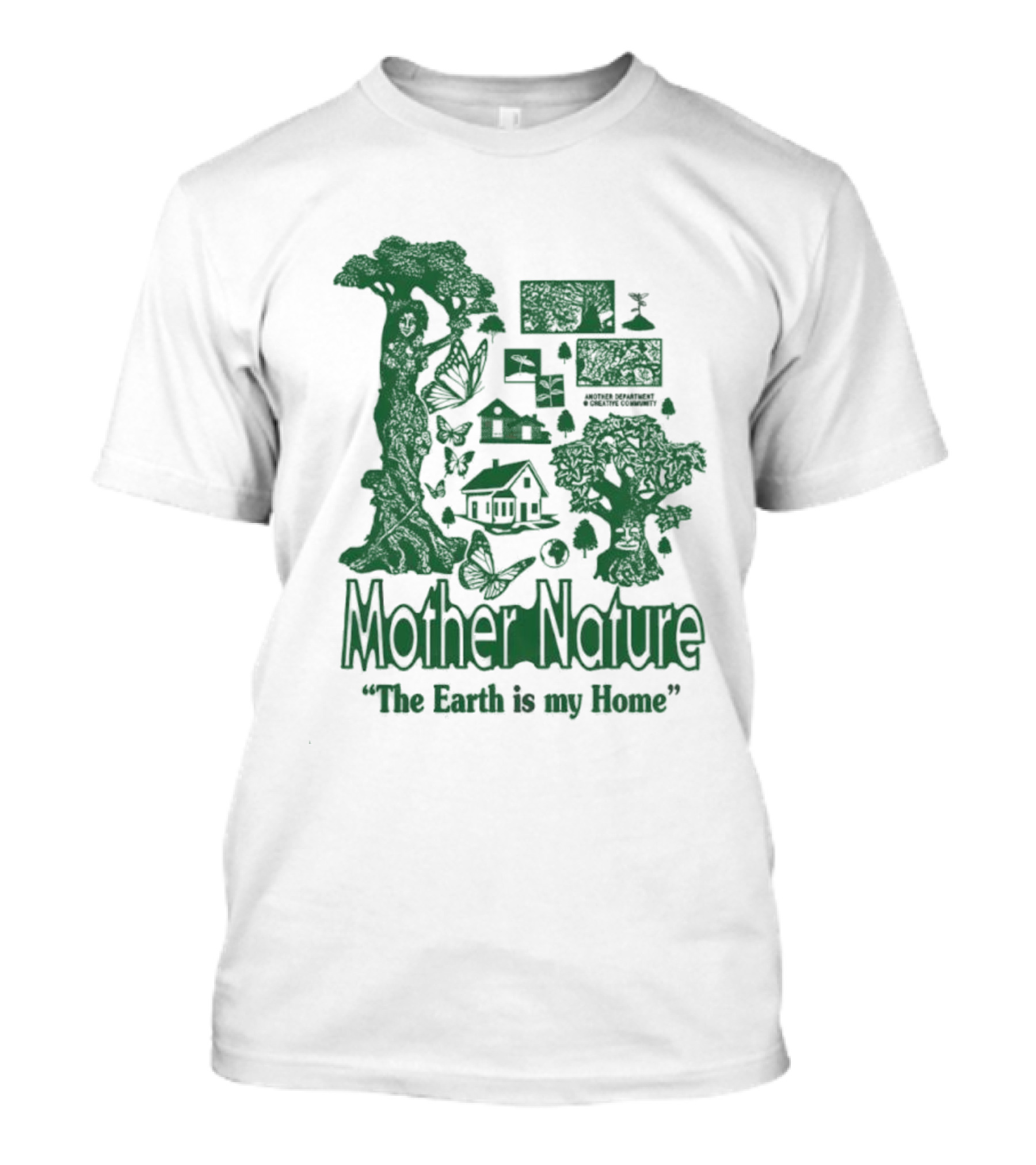 Mother Nature The Earth Is My Home Environmental Harmony With Trees And Wildlife T-Shirt
