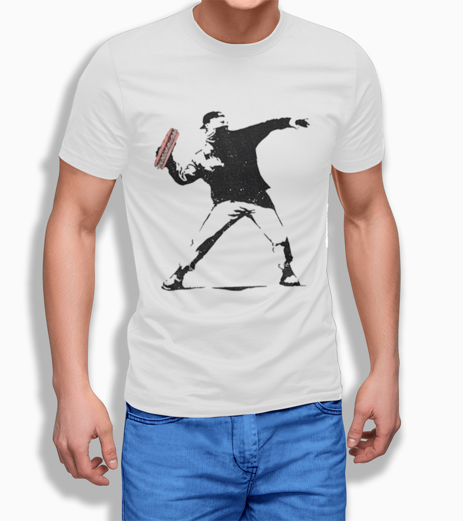 Sandwich Slinger FTW Iconic Sandwich Revolution Guy Throwing Sandwich T-Shirt