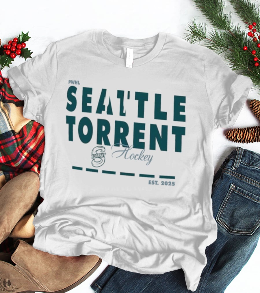 PWHL Seattle Torrent Hockey Team Est. 2025 Classic Sports Style T-Shirt