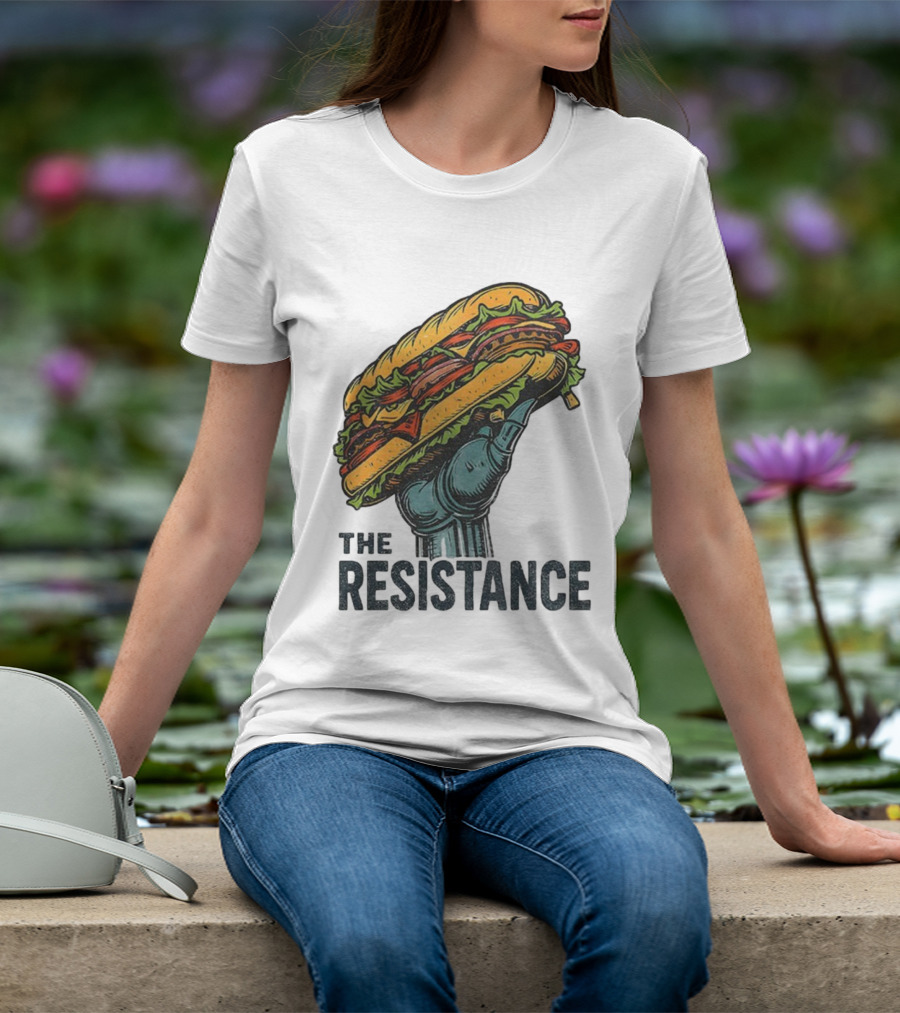 The Resistance Sandwich Fist Abolish ICE Washington T-Shirt