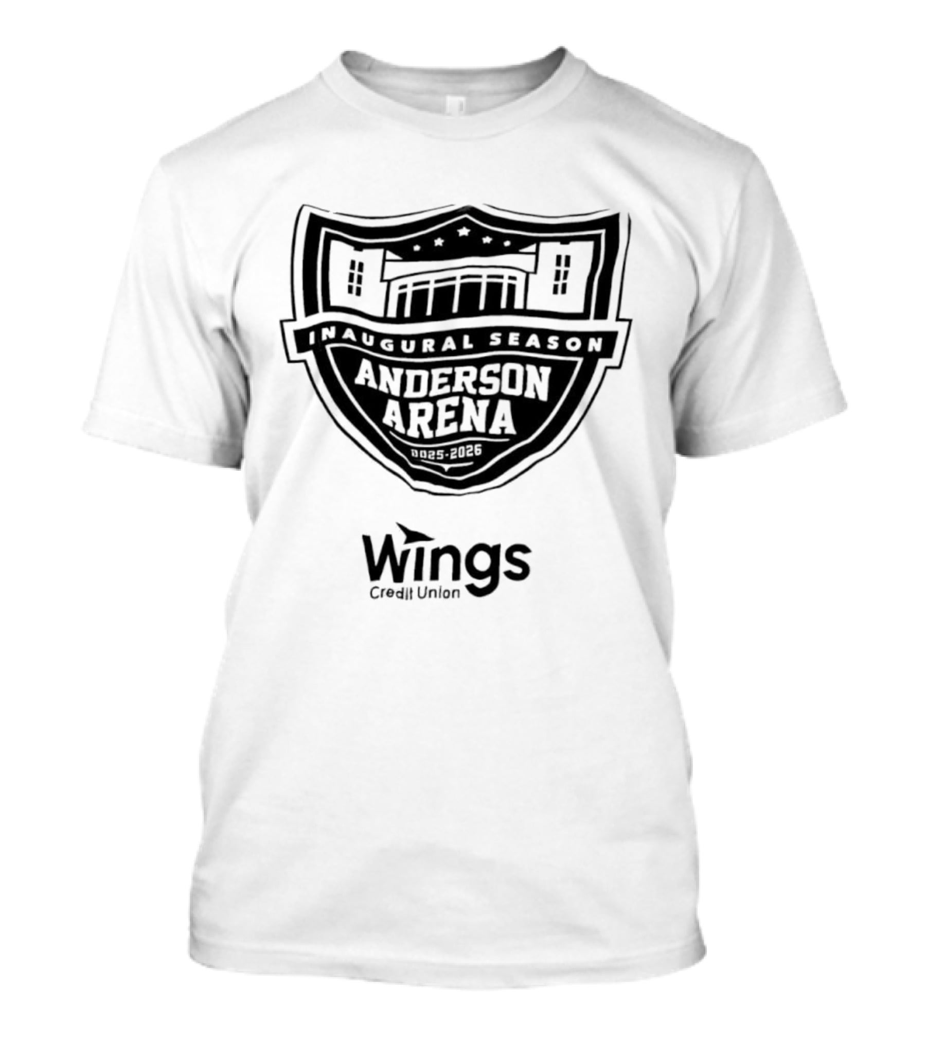 Wings Credit Union Anderson Arena Inaugural Season 2025 2026 T-Shirt