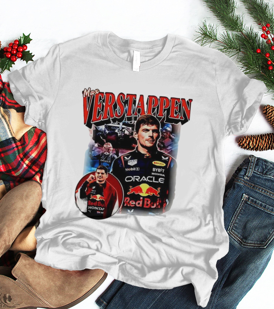 Max Verstappen Red Bull Racing Oracle Honda Mobil1 Bybit T-Shirt