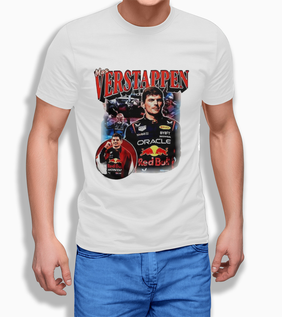 Max Verstappen Red Bull Racing Oracle Honda Mobil1 Bybit T-Shirt
