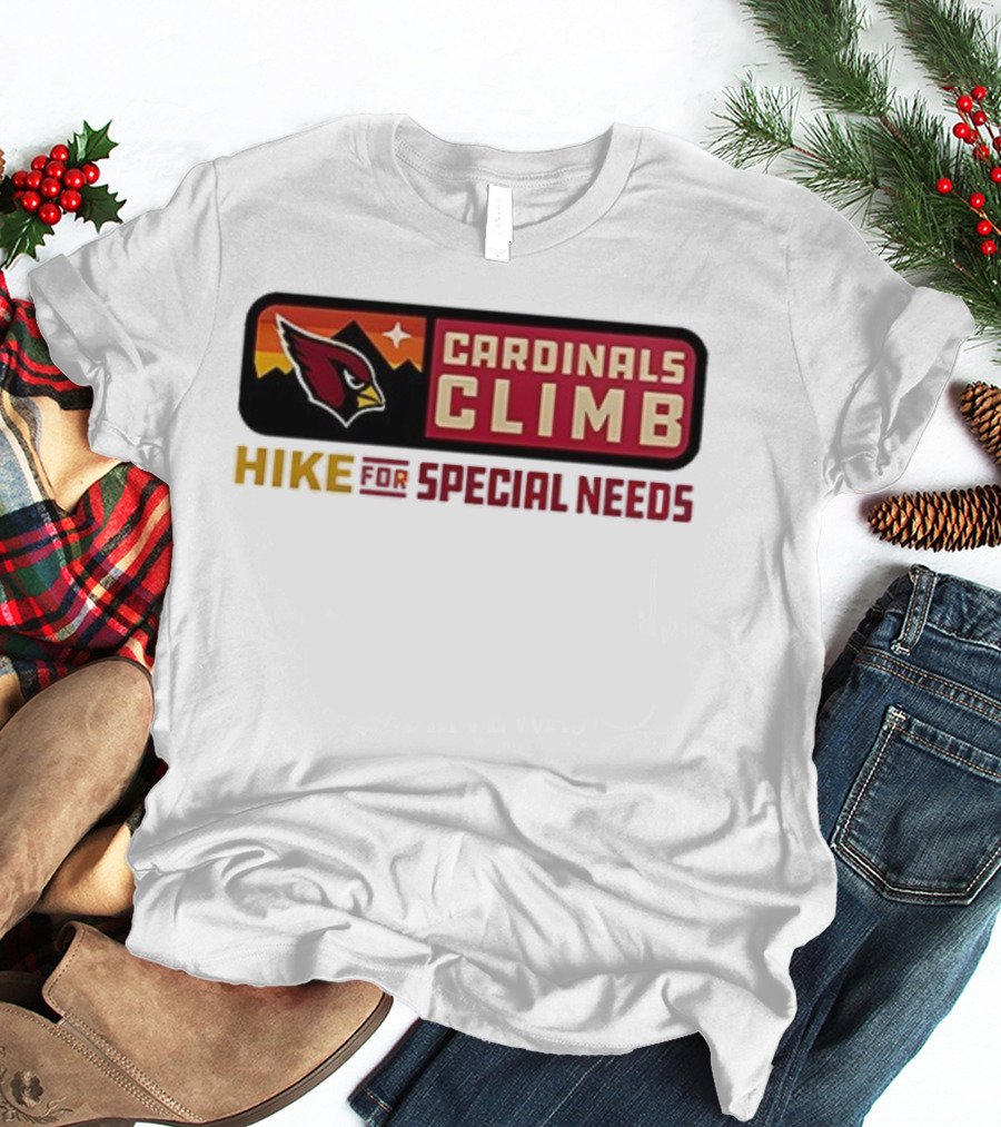 Cardinals Climb Hike For Special Needs 2025 Adventure T-Shirt