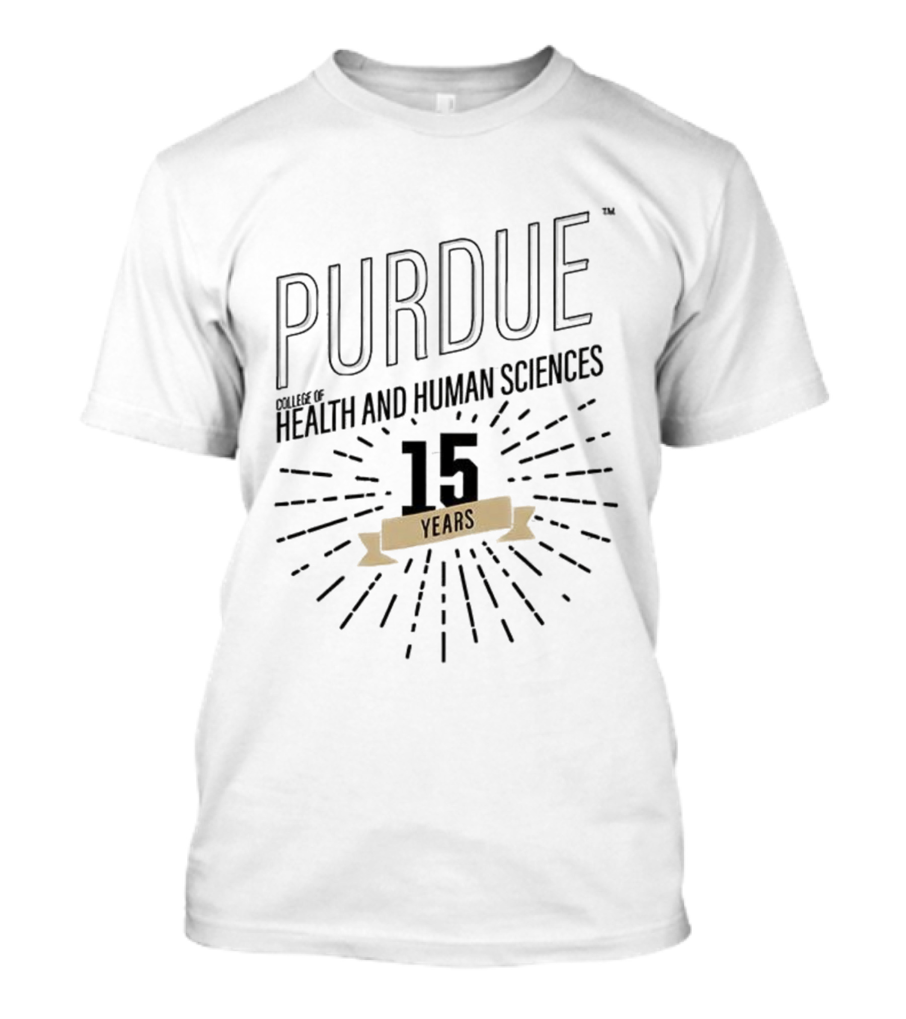 Purdue Boilermakers College Of Health And Human Sciences 15 Years Celebration T-Shirt