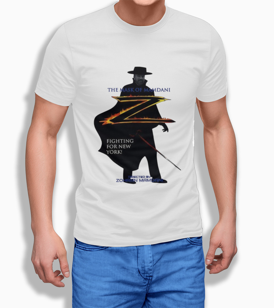 The Mask Of Mamdani Fighting For New York Directed By Zohran Mamdani T-Shirt