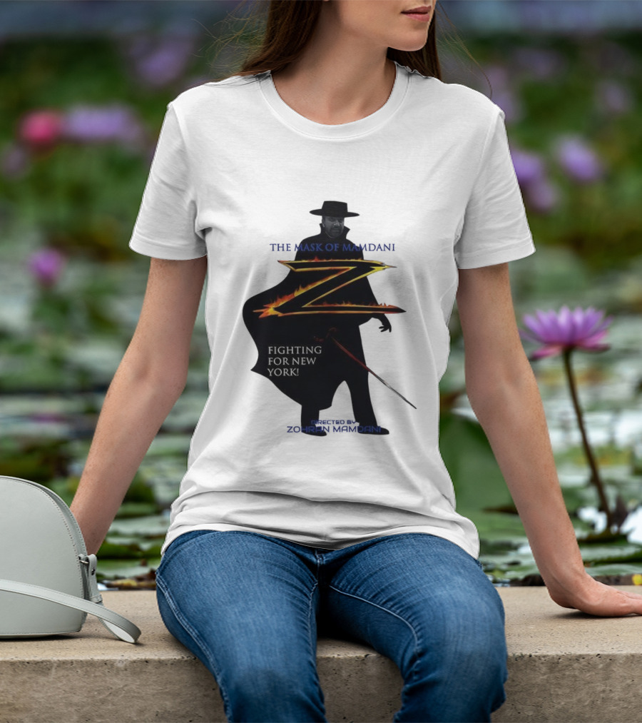 The Mask Of Mamdani Fighting For New York Directed By Zohran Mamdani T-Shirt