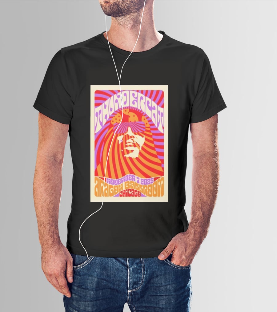 Thundercat November 2025 Aragon Ballroom Chicago Psychedelic Tour T-Shirt