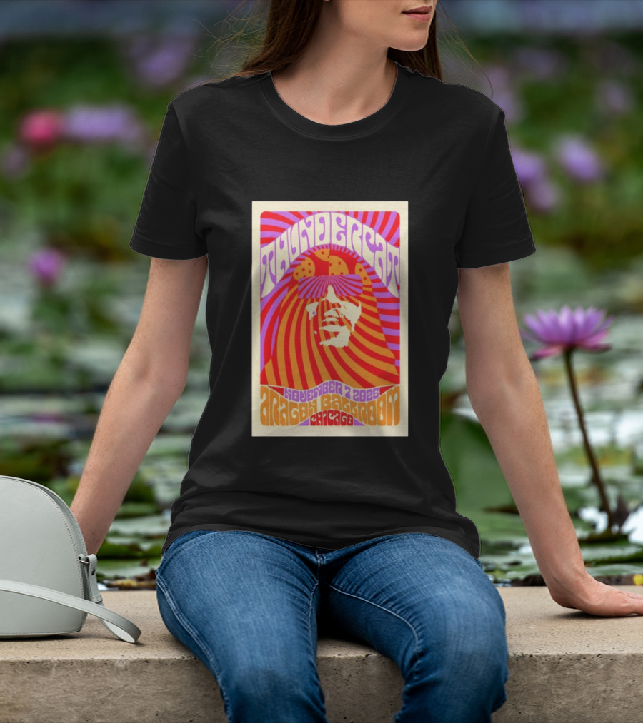 Thundercat November 2025 Aragon Ballroom Chicago Psychedelic Tour T-Shirt