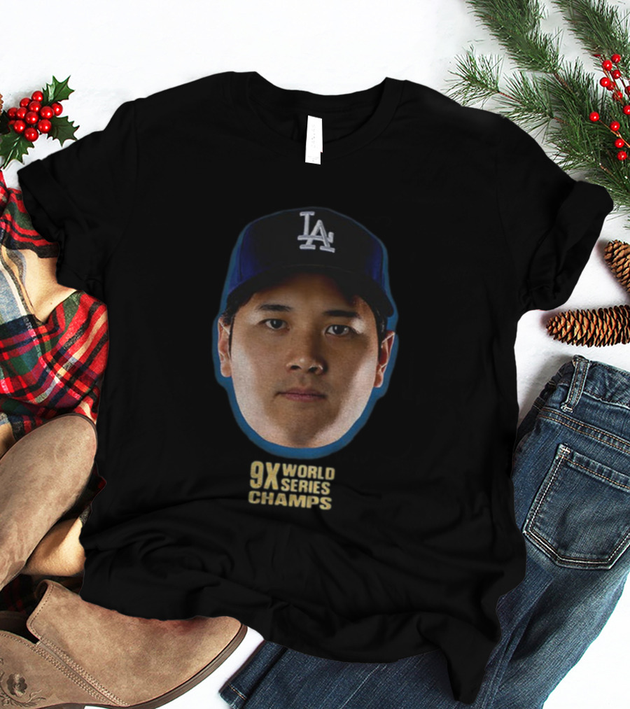 Shohei Ohtani Los Angeles Dodgers 9X World Series Champs 2025 T-Shirt