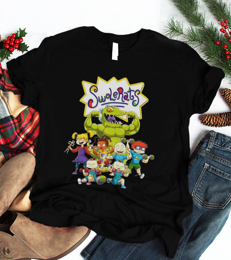 SwoleRats Rugrats Cartoon Gym Fitness Parody T-Shirt