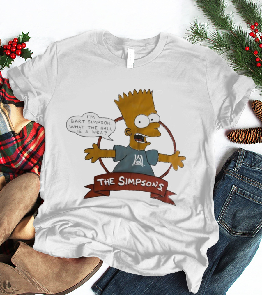 The Simpsons Bart Simpson What The Hell Is A Wea T-Shirt