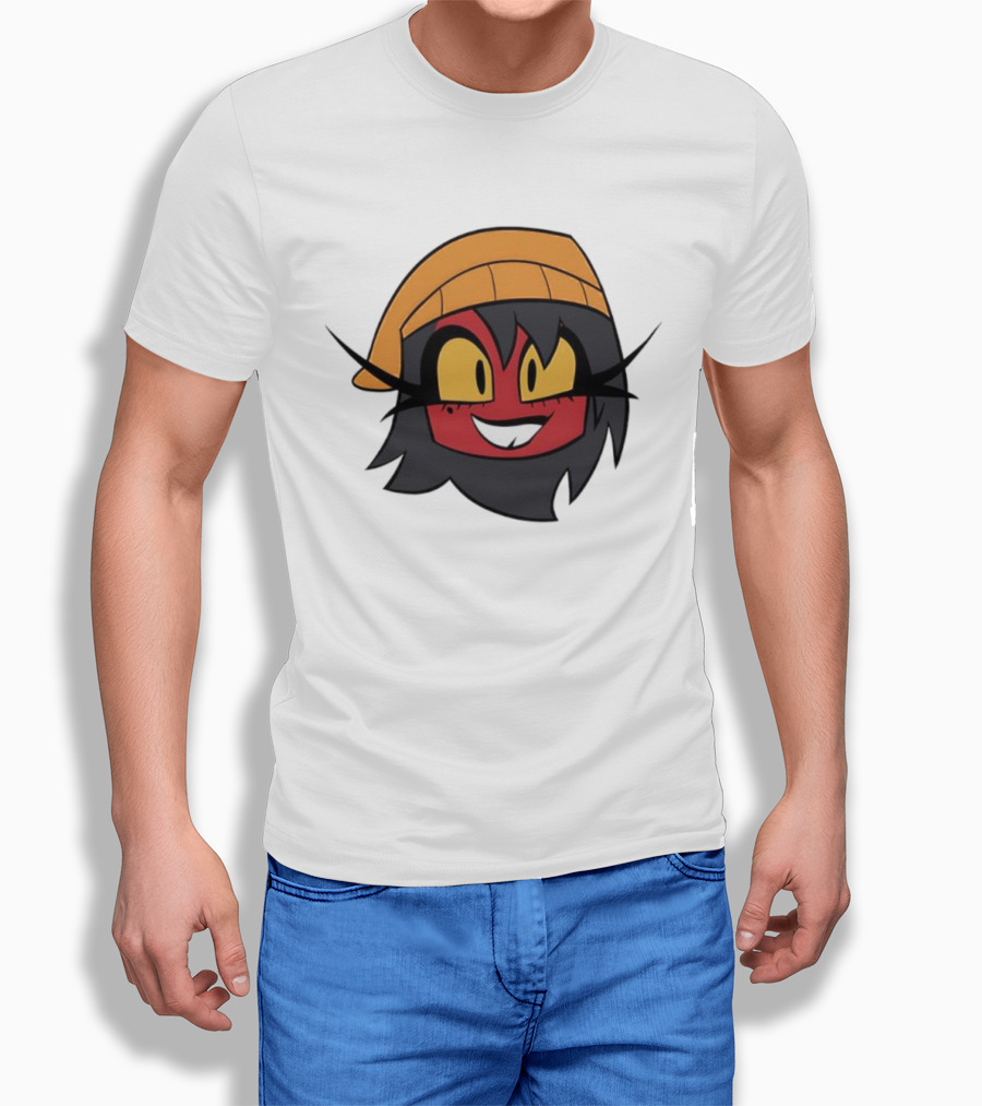 Unhappy Campers Millierd Red-Faced Character With Orange Hat And Yellow Eyes T-Shirt