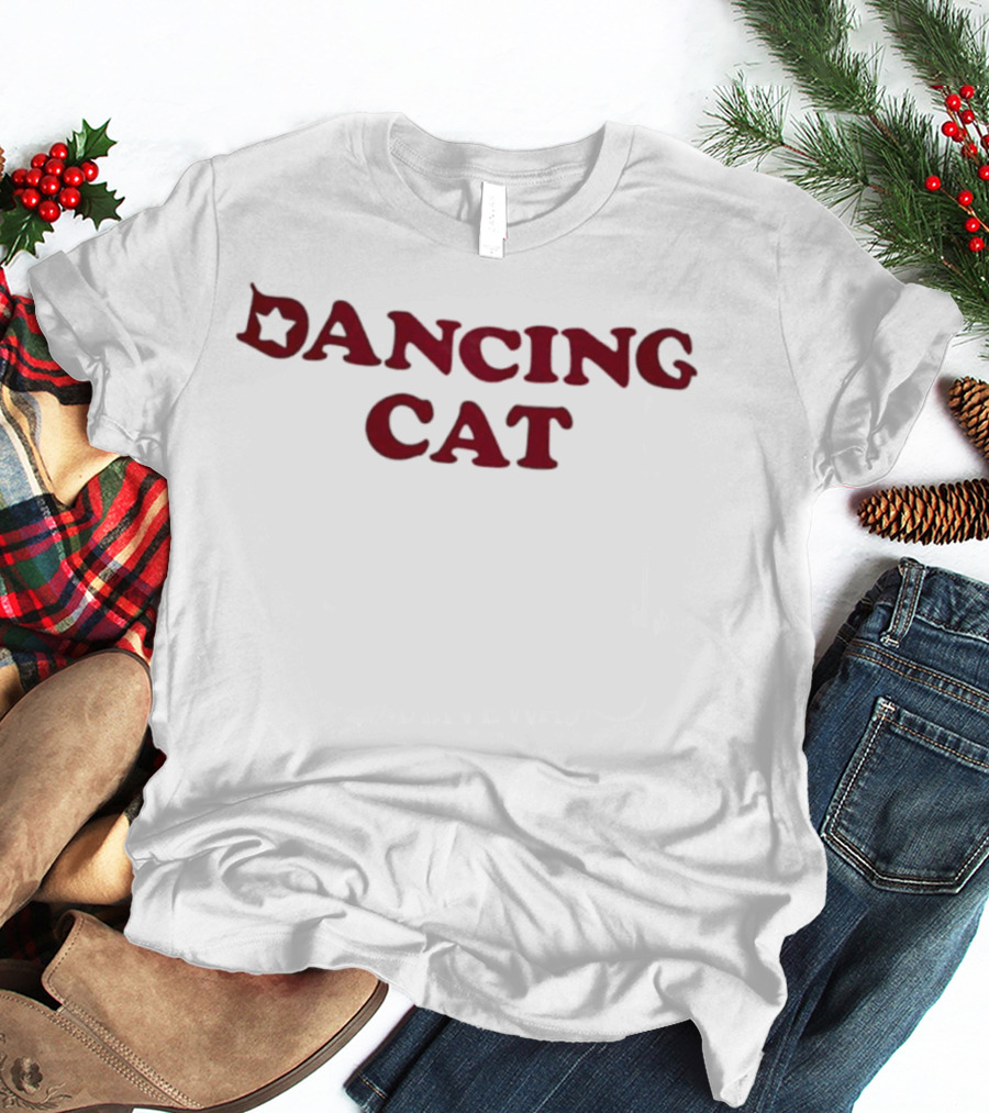 Dancing Cat Star Theme T-Shirt