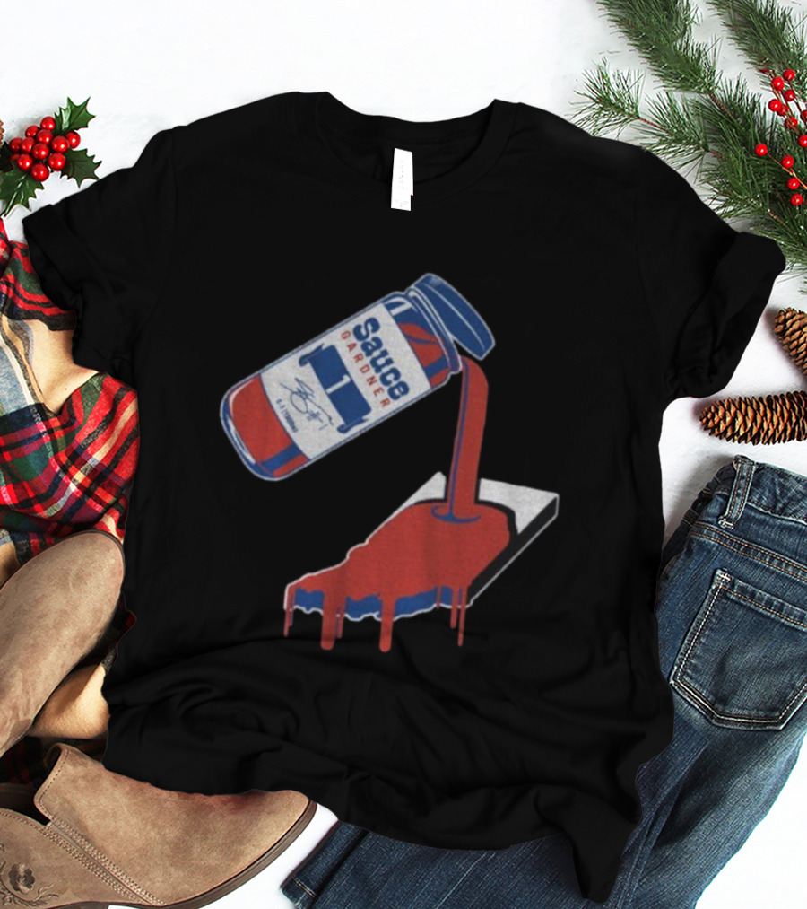 Sauce Gardner Indy Bottle #1 Signature 캐릭터 Red Team Colors T-Shirt