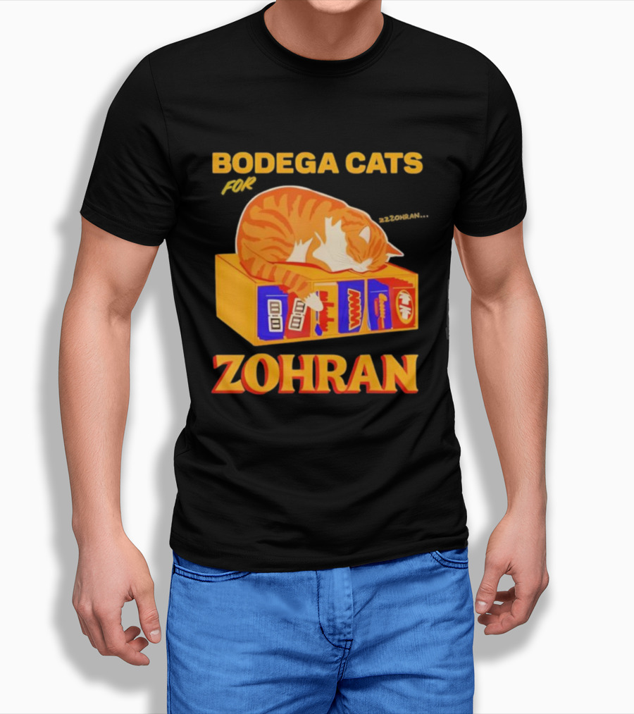 Bodega Cats Zohran Mamdani Iconic Democrat Humor T-Shirt