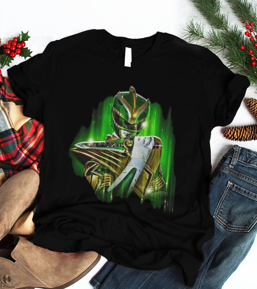 Mighty Morphin Green Power Ranger With Dragon Dagger T-Shirt