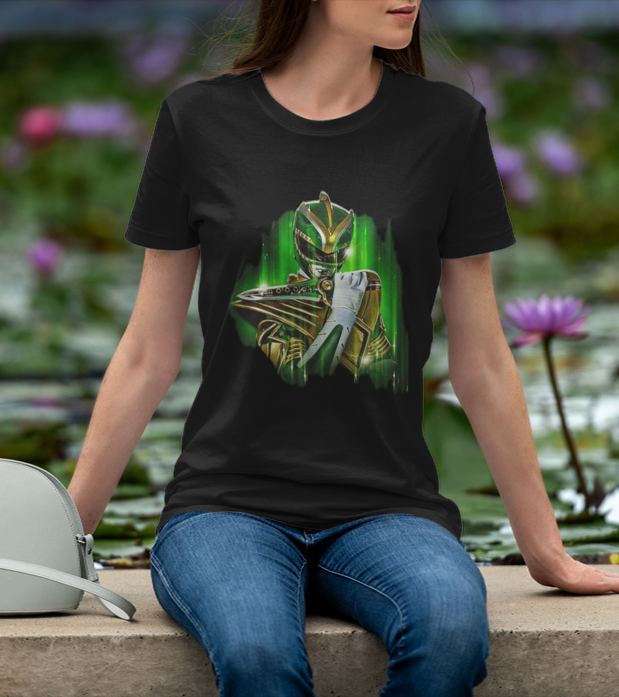 Mighty Morphin Green Power Ranger With Dragon Dagger T-Shirt