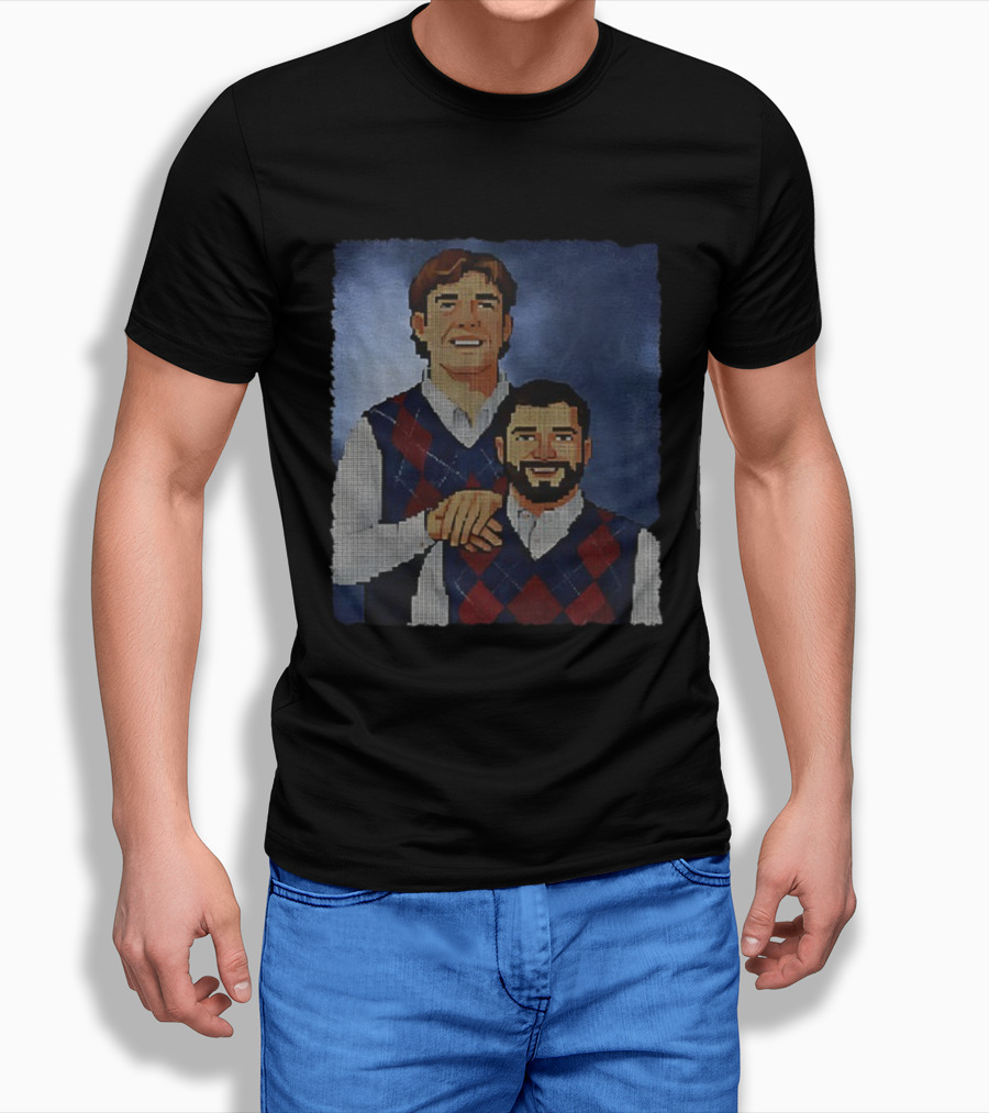 Jaxson Dart Cam Skattebo Vintage New York Football Step Brothers Style T-Shirt