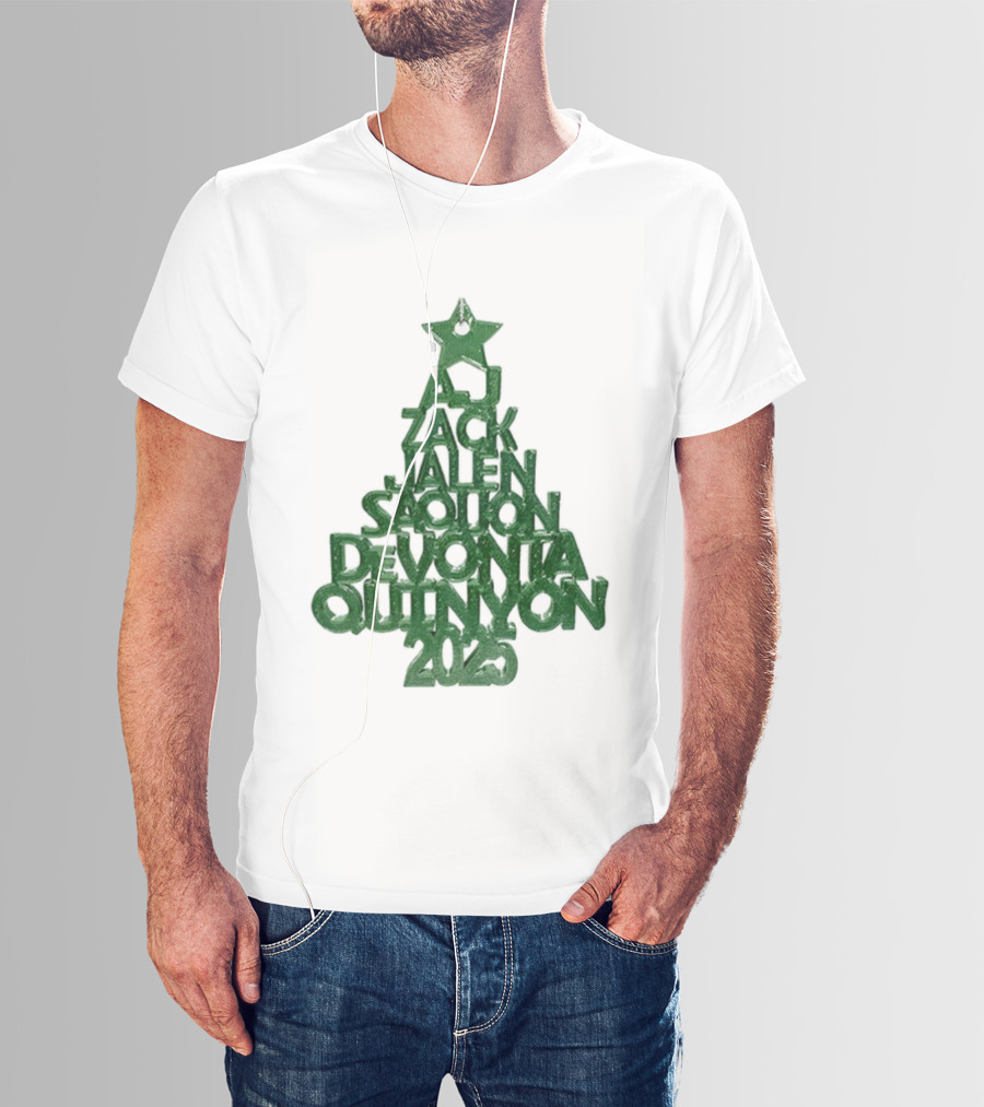 Philadelphia Eagles Christmas Star Jalen DeVonta 2025 T-Shirt