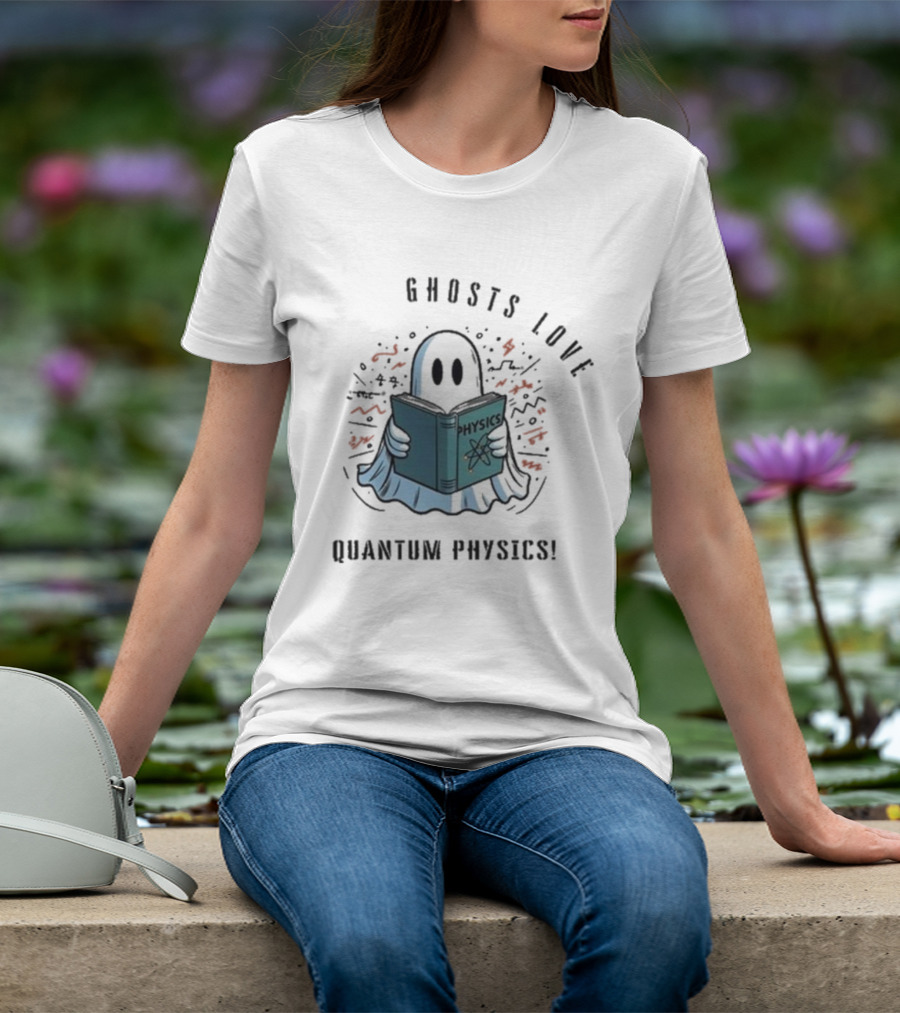 Ghosts Love Physics Quantum Physics Halloween 2024 T-Shirt