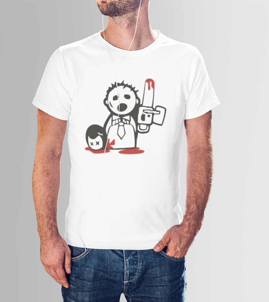 Jarek Stankiewicz Nora Zombie Nation Chainsaw Cartoon T-Shirt