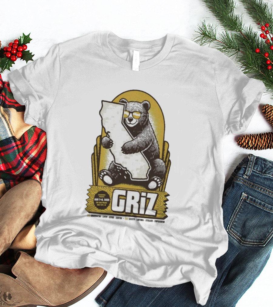 GRiZ November 7-8 2025 The Fox Theater Oakland California Bear T-Shirt